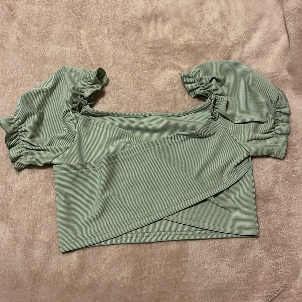 Light green cute top